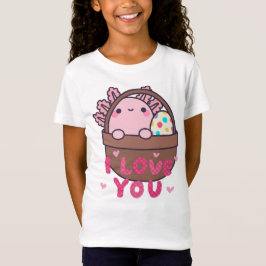 Påsk Axolotl i korg – Sött vårtema påskäggsjakt T Shirt