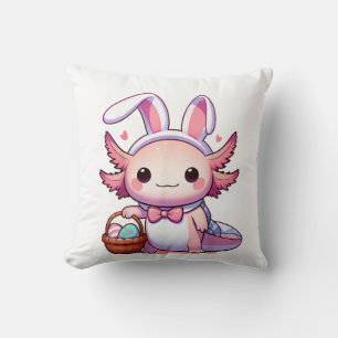 Påsk Axolotl Kanin Öron Ägg T-Shirt Kudde