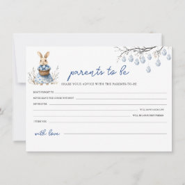 Påsk Baby Shower Advice för överordnat kort