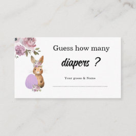 Påsk Baby Shower | Gissa hur många Baby Tilläggskort