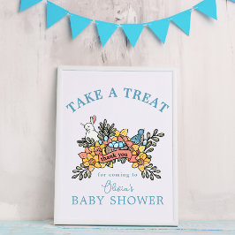 Påsk Baby Shower Treat Favor Bord-tecken Poster