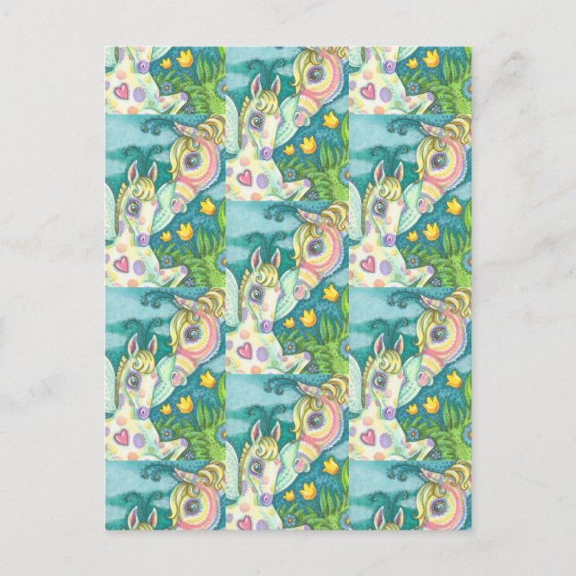 PÅSK BABY, VÅR HORSE, FAIRY FELY POSTCARD VYKORT (Framsida)