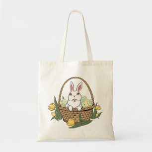 Påsk Bag Tote Bag Påskhare Art Shopping bag Tygkasse