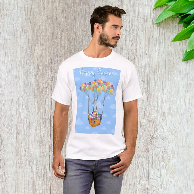 Påsk Balloon Basket med färgstarka ägg T Shirt (Skapare uppladdad)