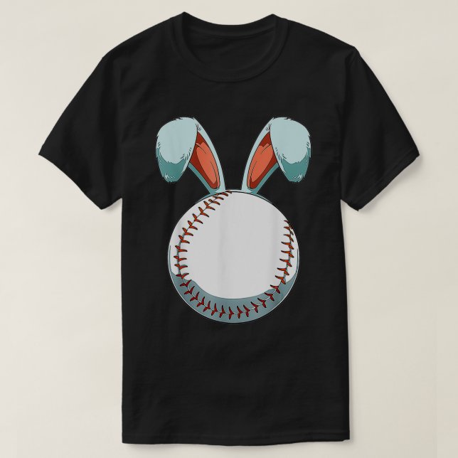 Påsk Baseball Boll Påsk Dag den ädla Påskharn T Shirt (Design framsida)