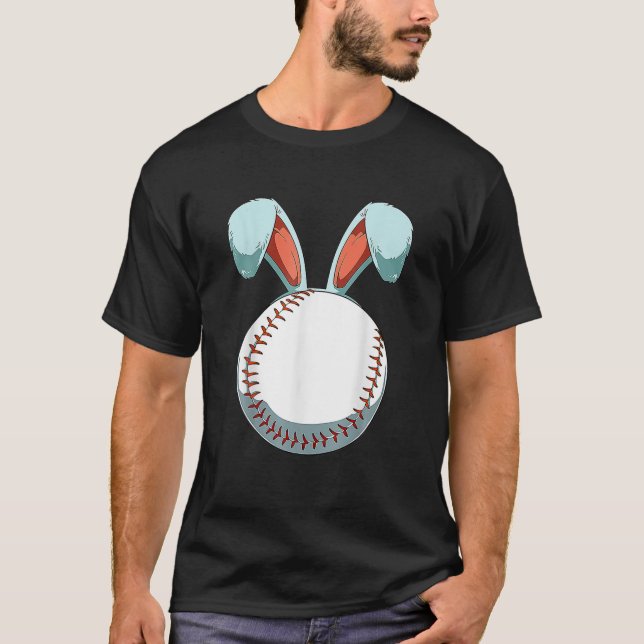 Påsk Baseball Boll Påsk Dag den ädla Påskharn T Shirt (Framsida)