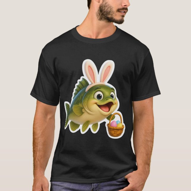 Påsk Basfisk T Shirt (Framsida)