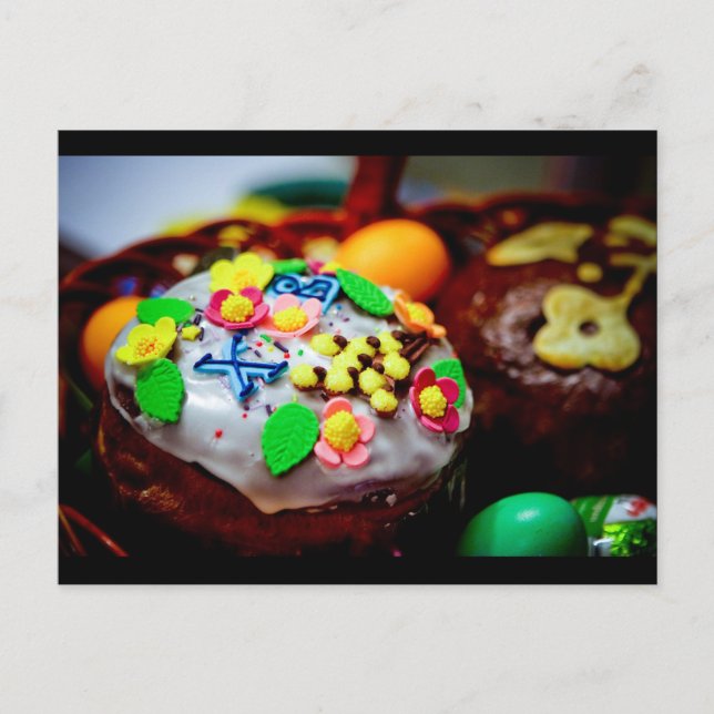 Påsk Basket Helg Vykort (Framsida)