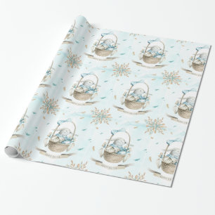 Påsk Basket med Bunny Flowers & Eggs Presentpapper