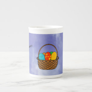 Påsk Basket Mugg Benporslin Mugg