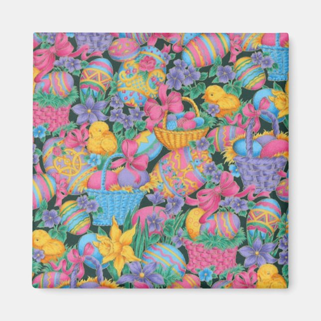 Påsk Basket och ägg Magnet (Framsidan)