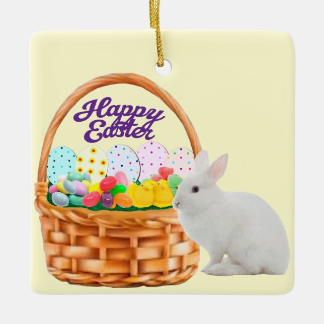Påsk Basket och Bunny Ornament (Framsida)