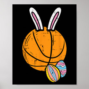 Påsk Basketball Bunny Rabbit Sports Manar Boys Kid Poster
