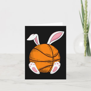 Påsk Basketball Rabbit Bunny Glad påsk Dag 2 Kort