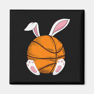 Påsk Basketball Rabbit Bunny Glad påsk Dag 2 Magnet