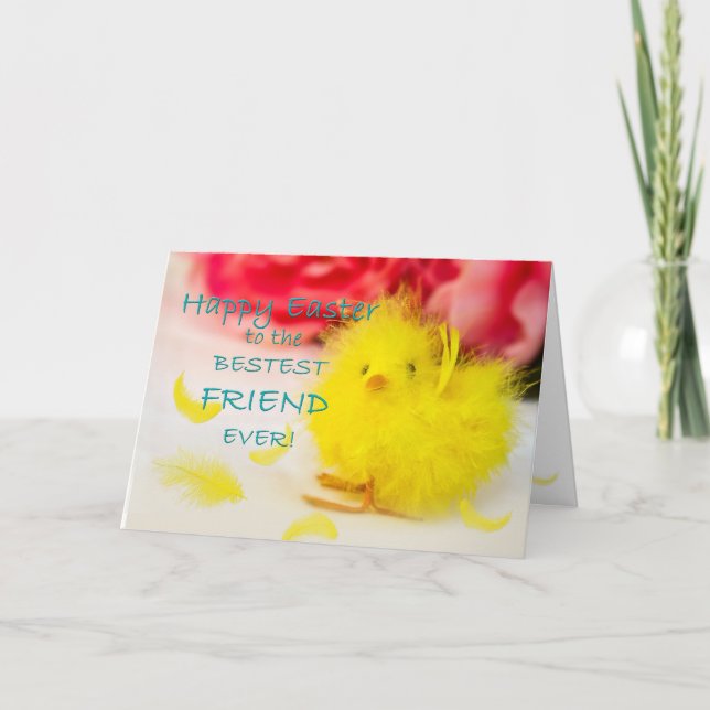 Påsk/Bästa vän - Chick Helgkort (Framsida)