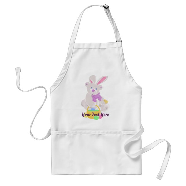 Påsk Bear Apron Förkläde (Framsidan)