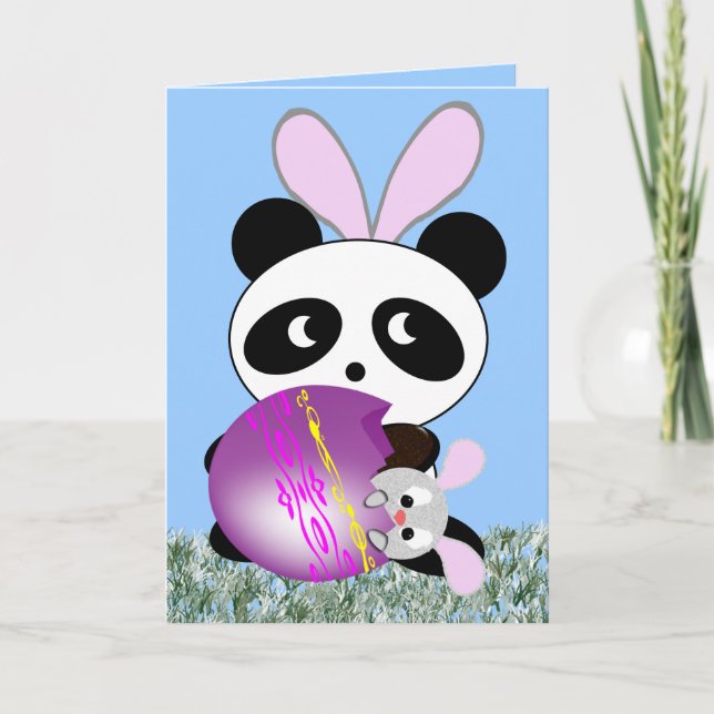 Påsk Bear... Bunny Helgkort (Framsida)