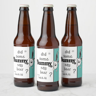 Påsk Beer Label, sa nån Bunny öl? Ölflaska Etikett