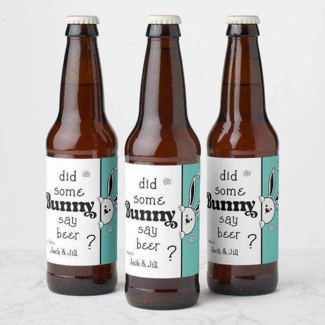 Påsk Beer Label, sa nån Bunny öl? Ölflaska Etikett (Flaskor)