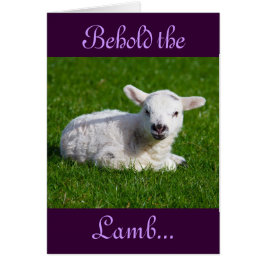 Påsk Behåll Helgdag Lamb-kortet Hälsningskort