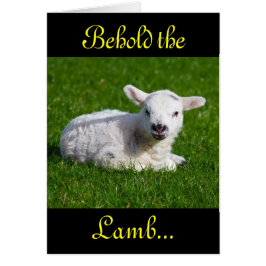 Påsk Behold Lamb II Hälsningskort