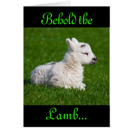 Påsk Behold Lamb III Hälsningskort