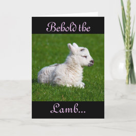 Påsk Behold lamm I-Helgdag Card Helgkort