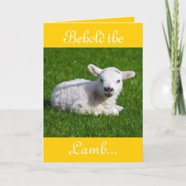 Påsk Behold lamm II-Helgdag Helgkort