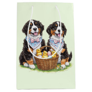 Påsk Bernese Mountain Hundar
