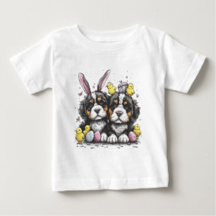 Påsk Bernese Mountain Hundar T Shirt