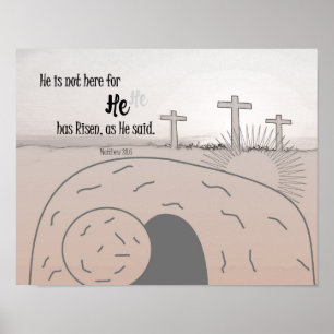 Påsk Bible Verse Poster