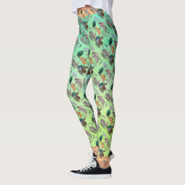 Påsk Bilby & Australian Flowers Leggings
