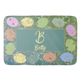 Påsk Blek Grått Pastel Eggs & Ro Badrumsmatta