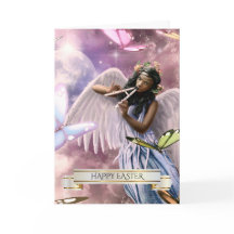 Påsk Blessings. Angel med Butterflies Cards