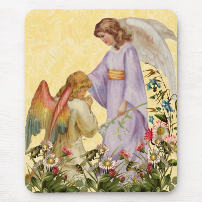 Påsk Blessings Angel Mouse Pad Musmatta (Framsidan)