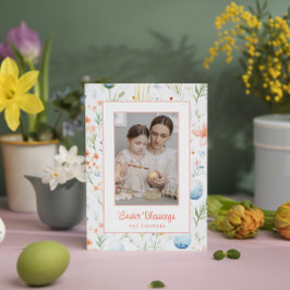 Påsk Blessings | Anpassningsbar Foto och Namn | Bo Julkort