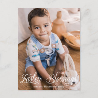 Påsk Blessings Baby Kids Family Photo Helg Vykort