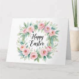 Påsk Blessings - Blommigt Kor Watercolor Greetin Kort