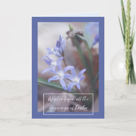 Påsk Blessings Card - Chionodoxa Helgkort