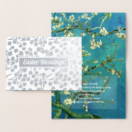 Påsk Blessings. Fine Art Luxury Folierat Kort