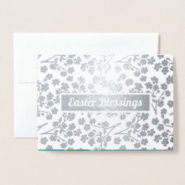 Påsk Blessings. Fine Art Luxury Folierat Kort