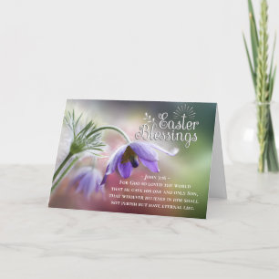 Påsk Blessings Gud så älskade World John 3:16 Helgkort