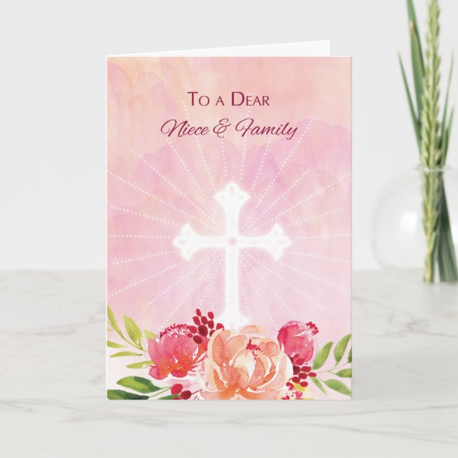 Påsk Blessings i systers Religiösa Helgkort (Framsida)