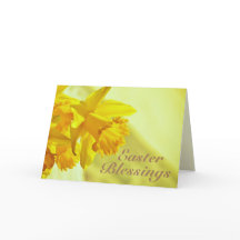 Påsk Blessings, John 11:25-26, Daffodils