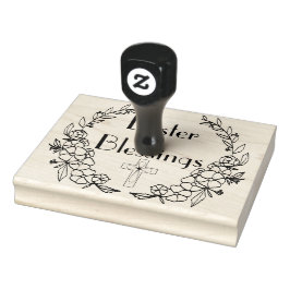 Påsk Blessings Rubber Frimärke Stämpel