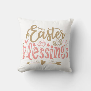 Påsk Blessings Söt Quote Kudde