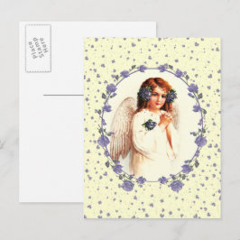 Påsk Blessings. Vintage Praying Angel Religiösa Helg Vykort