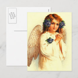 Påsk Blessings. Vintage Praying Angel Religiösa Helg Vykort