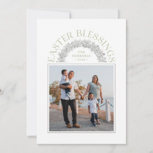 Påsk Blessings Wandech Arch-fotokort - Grönt